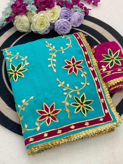 Soft C*C Georgette Gotta Work Saree