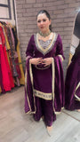 Beautifull Velvet With Real Mirror Work Top Plazzo