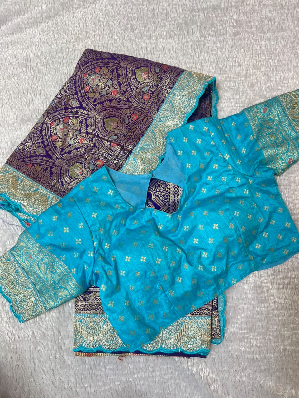 Dolla Silk Embroidered Saree Set