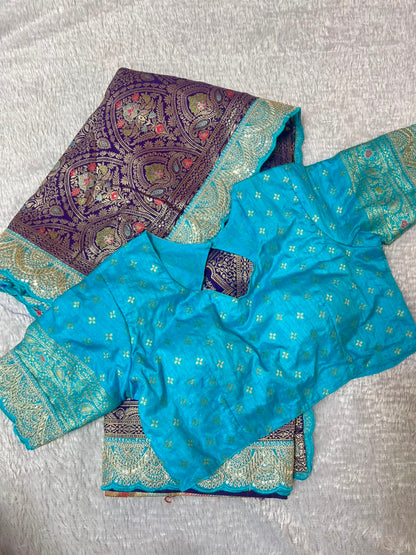 Dolla Silk Embroidered Saree Set