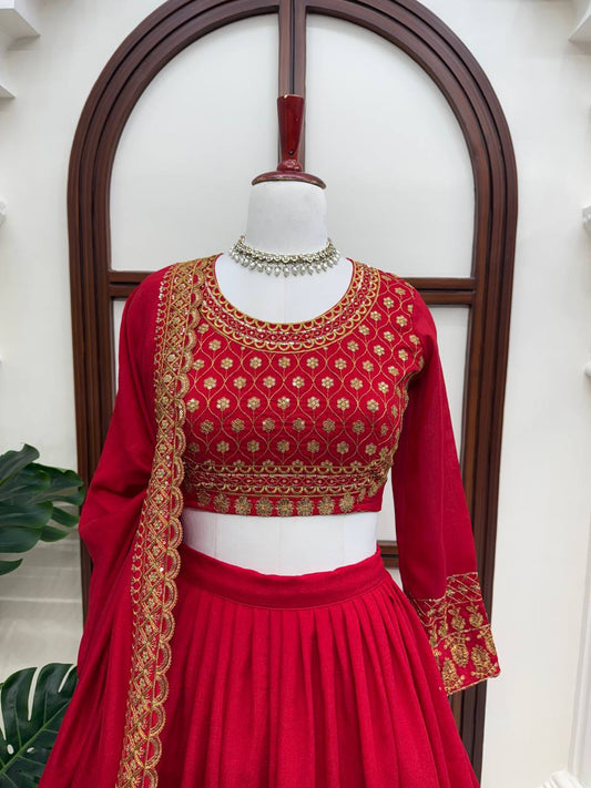 Premium NC Moss Butti Embroidered Saree