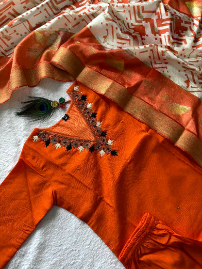 Premium Roman Silk fabric in top