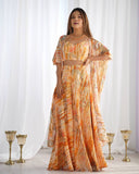 Blooming Grace Floral Shrug Palazzo Set