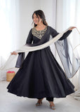 French Embroidered Gown Suit Set
