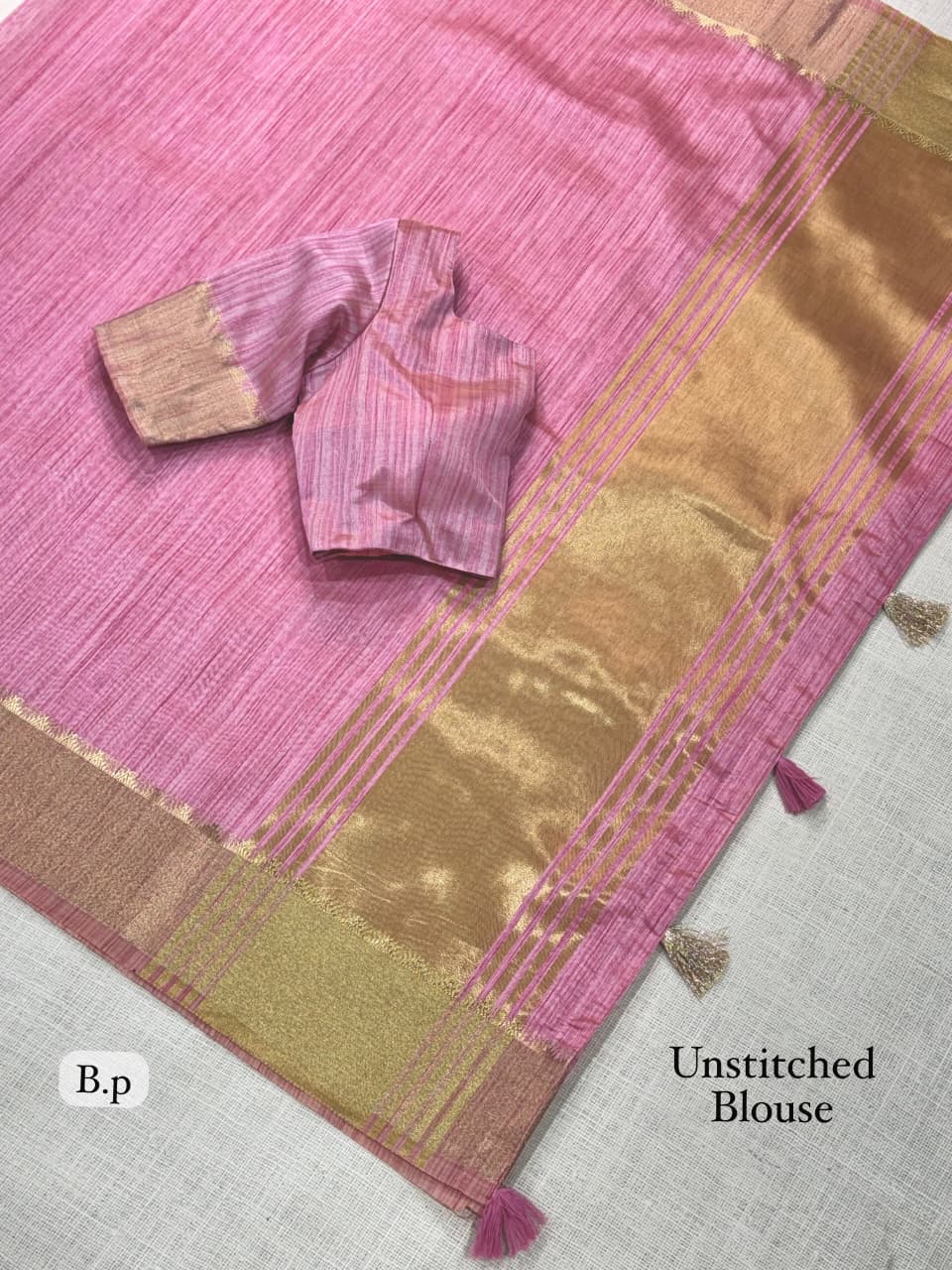 Beautiful Soft Rich Assam Silk With Zari Jacquard Weaving Work Saree