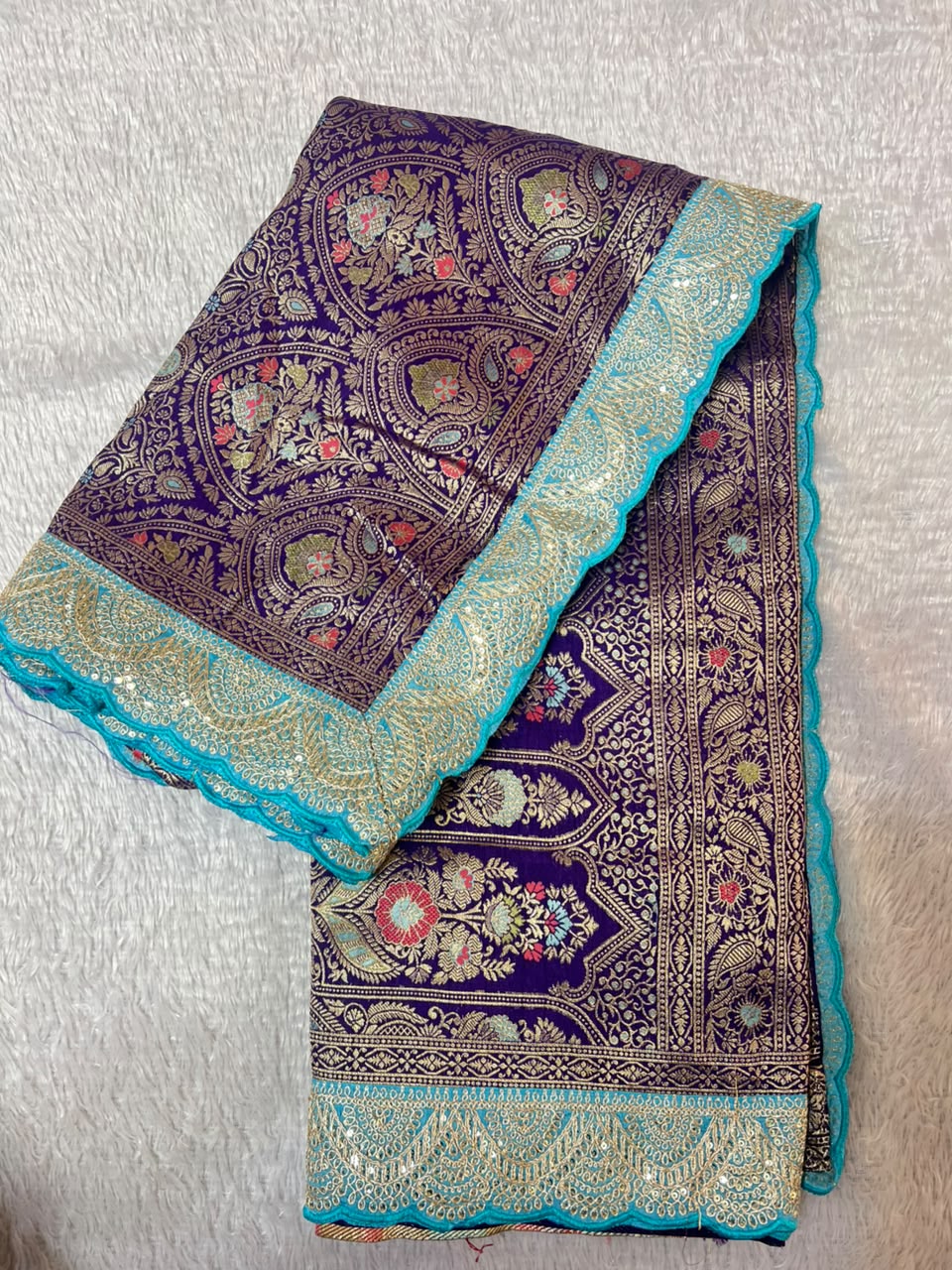 Dolla Silk Embroidered Saree Set