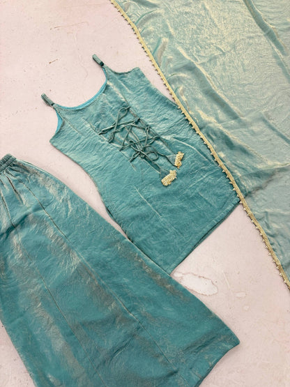 Doremon Crush Mirror Embroidered Suit Set