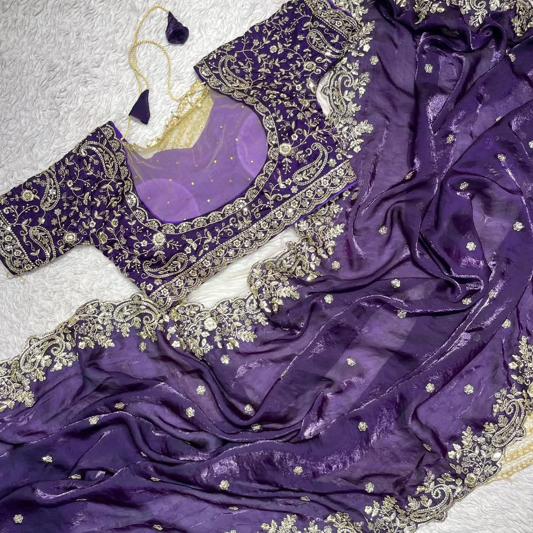 Pure soft Silk Silk Party Look Saree