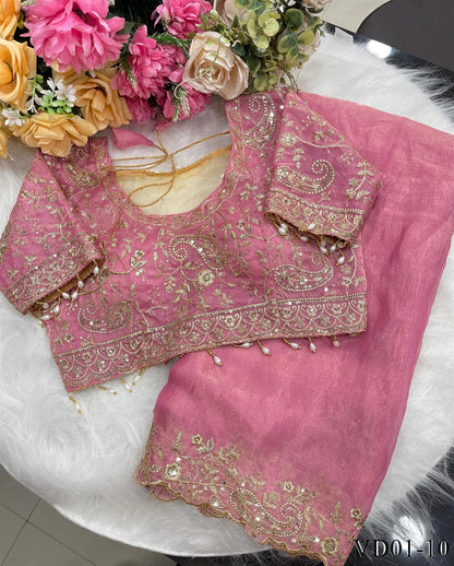 Pure soft Silk Silk Party Look Saree