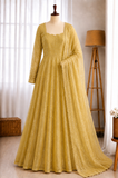 Salsa Silk Foil Work Gown Pant