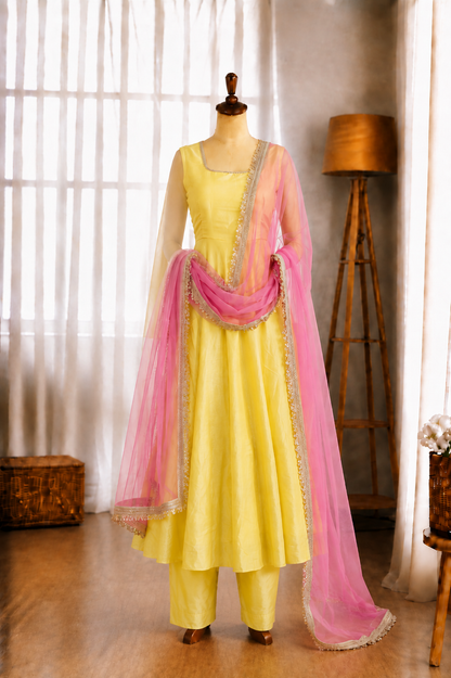 Glass Roman Silk Anarkali