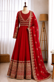 Heavy Georgette Embroidery Sequence Work Gown
