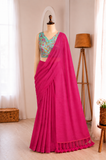 Khadi Cotton Handloom Long Tassel Pallu Saree