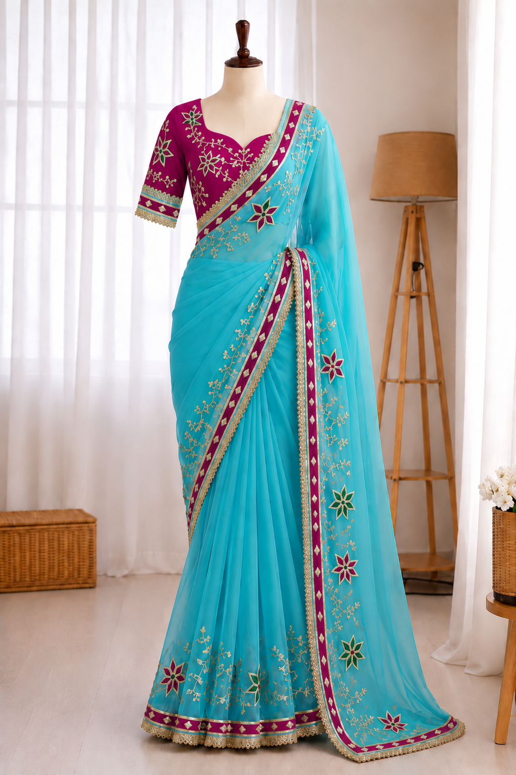 Soft C*C Georgette Gotta Work Saree
