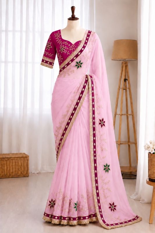 Soft C*C Georgette Gotta Work Saree