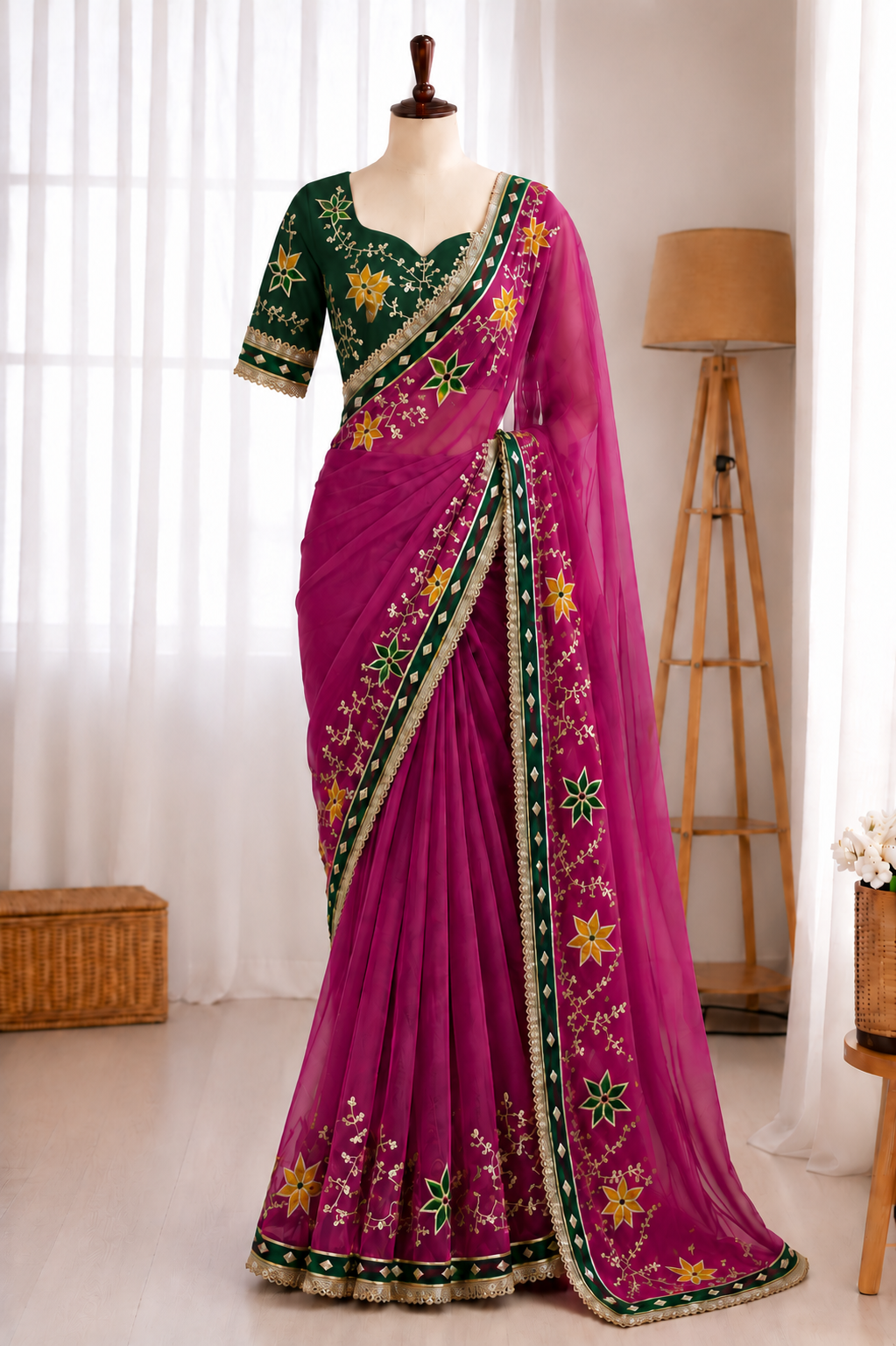 Soft C*C Georgette Gotta Work Saree