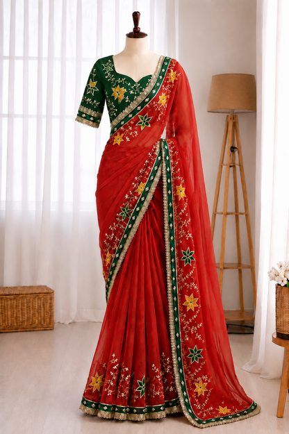 Soft C*C Georgette Gotta Work Saree