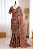 Traditional Look Pure Viscose Wedding Special Saree With Ready Made Blouse