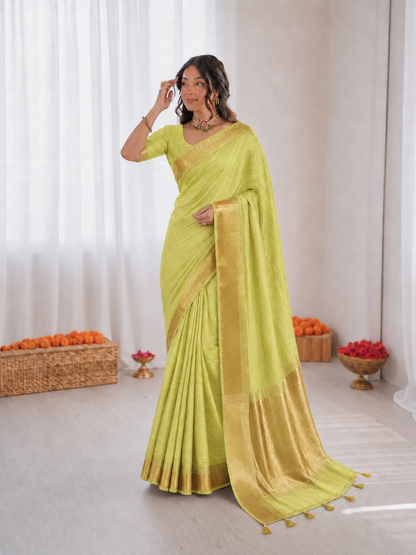 Beautiful Soft Rich Assam Silk With Zari Jacquard Weaving Work Saree