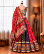 Navratri Special Faux Georgette Embroidery Work Lehenga