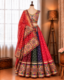Navratri Special Faux Georgette Embroidery Work Lehenga