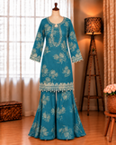 Beautifull Faux Georgette Embroidery Work Top Pent