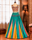 Navratri Special Reyon With Lagdi Patta Work Lehenga