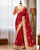 Kota Doria Threadwork Designer Saree