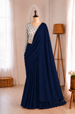 Pure Khadi Cotton Plain Saree