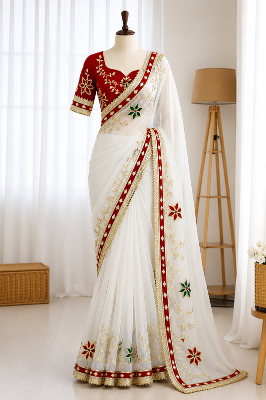 Soft C*C Georgette Gotta Work Saree