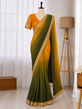 CHINON SILK WITH THREAD & SEQUENCE WORK SAREE