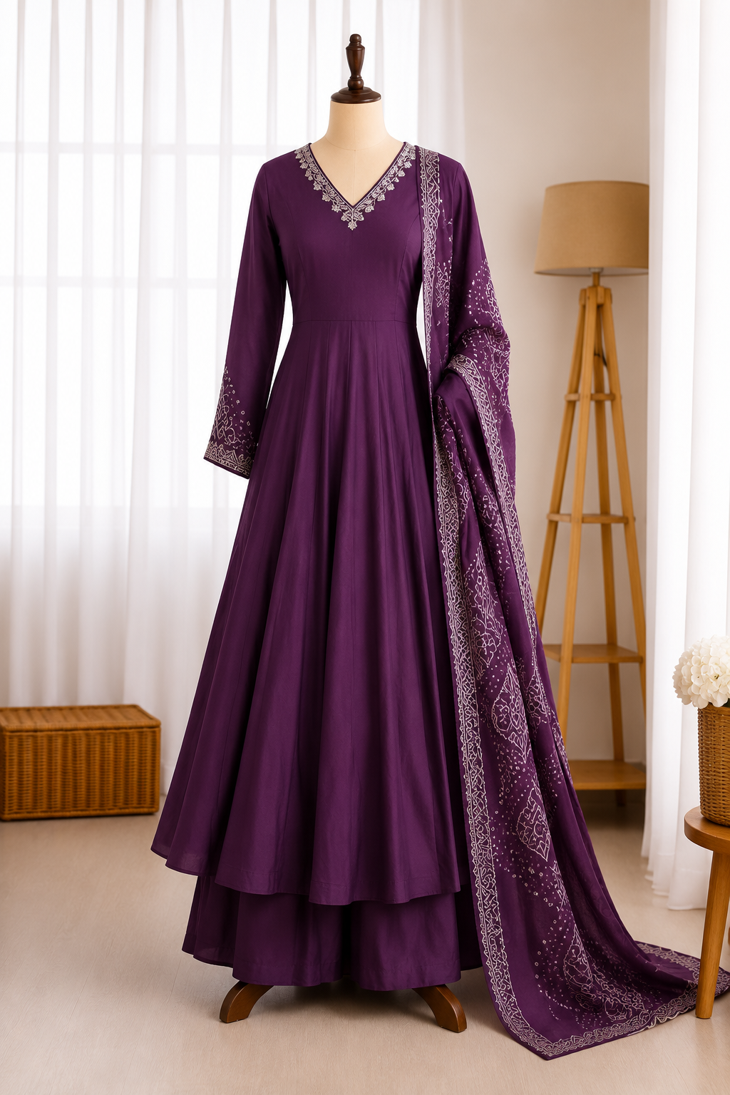 Jalpari Silk Dori & Sequene Work Anarkali