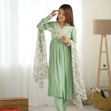 Pure Roman Silk Office Wear Kurti Set