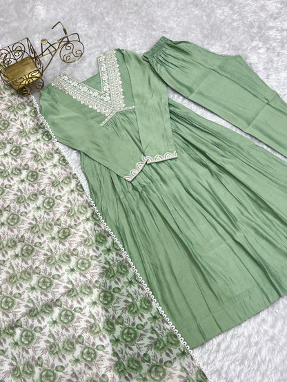 Pure Roman Silk Office Wear Kurti Set