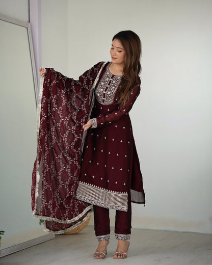 Embroidery Sequence Work Trending Pakistani Suit