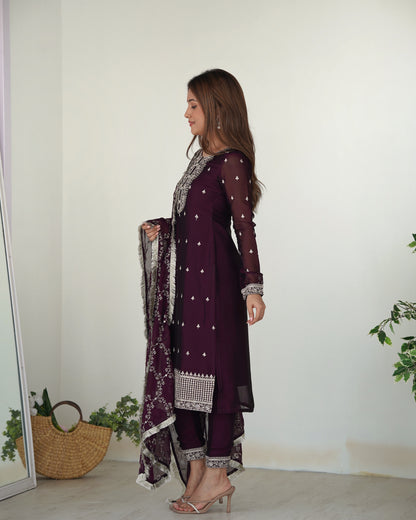 Embroidery Sequence Work Trending Pakistani Suit