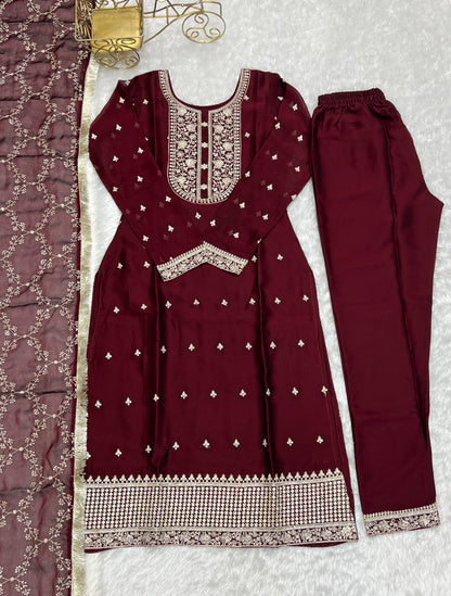 Embroidery Sequence Work Trending Pakistani Suit