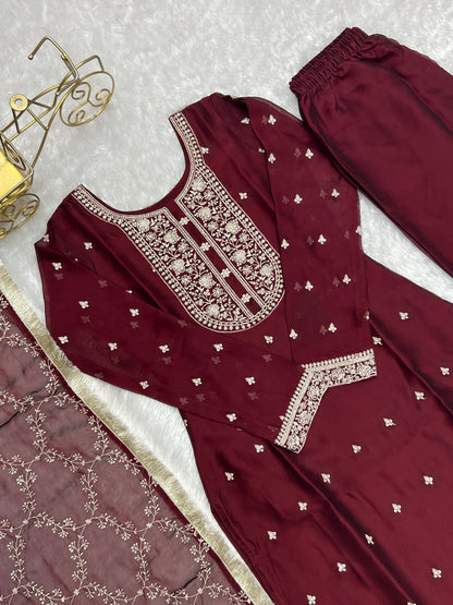 Embroidery Sequence Work Trending Pakistani Suit