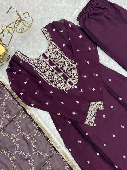 Embroidery Sequence Work Trending Pakistani Suit