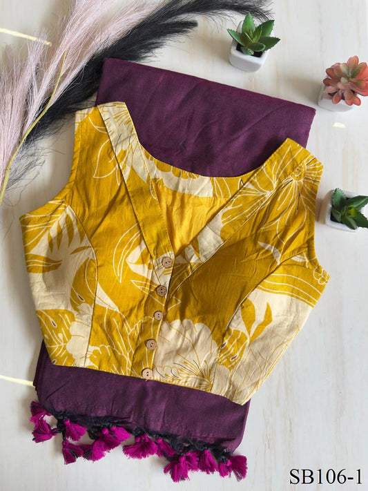 Cotton Silk With Digital Print Saree