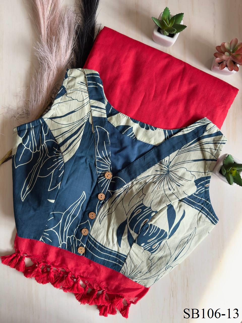 Cotton Silk With Digital Print Saree