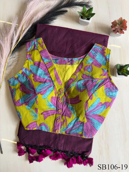 Cotton Silk With Digital Print Saree