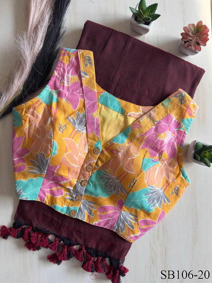 Cotton Silk With Digital Print Saree