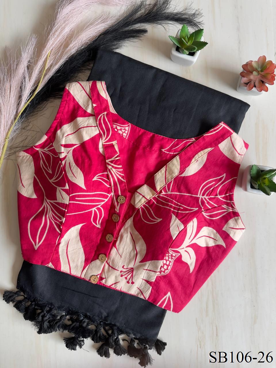 Cotton Silk With Digital Print Saree
