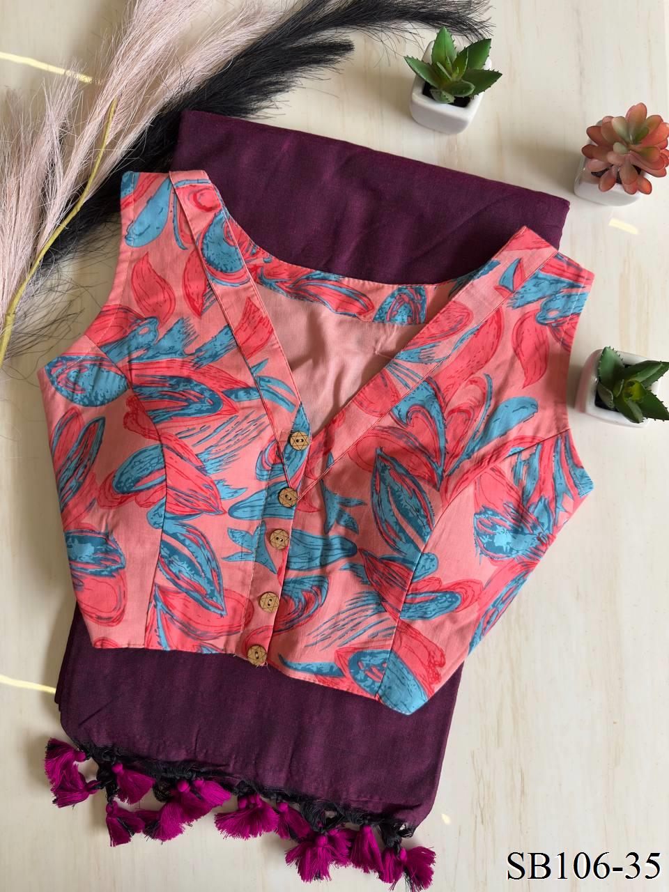 Cotton Silk With Digital Print Saree