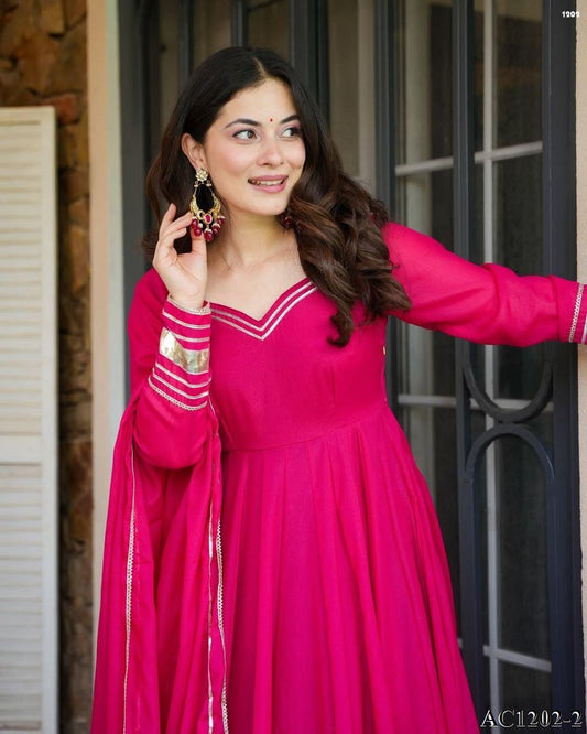 Pink Color Soft & Premium Look Top Plazzo