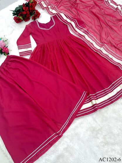 Pink Color Soft & Premium Look Top Plazzo