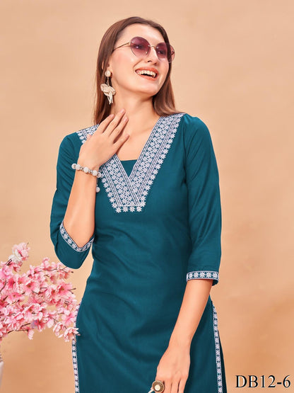 Fancy Look Reyon Fabric V Type Neck Top