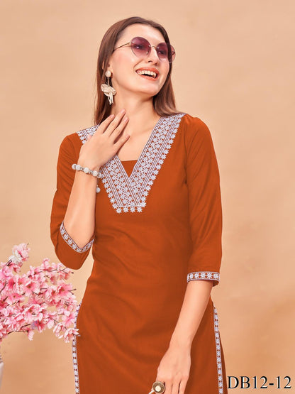 Fancy Look Reyon Fabric V Type Neck Top