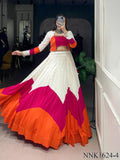 Navratri Special Pure Rayon With Plain Work Lehenga